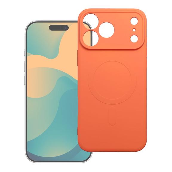Etui na iPhone 18 Pro / 17 Pro Silicone Mag Cover zgodne z MagSafe (camera protection) orange