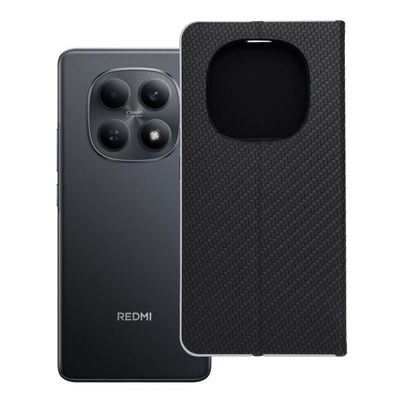 Etui z klapką na Xiaomi Redmi NOTE 15 5G Luna Book Carbon czarne