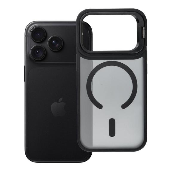 Etui na iPhone 18 Pro / 17 Pro Forcell F-Protect Shadow Stand Premium zgodne z MagSafe czarne 0INT