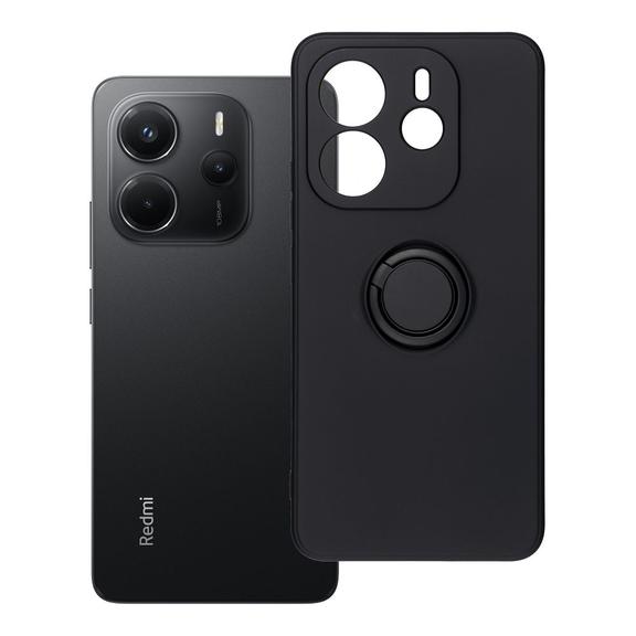 Etui na Xiaomi Redmi Note 14 4G (GLOBAL - 164,84mm x 78,15mm x 8,16mm) Silicone Ring czarne
