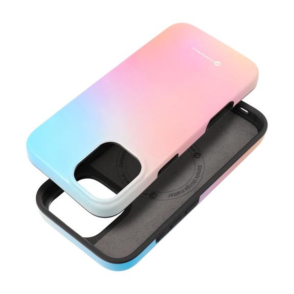 Etui na iPhone 16 PLUS Forcell F-Protect Mirage zgodne z MagSafe Military Drop-Test pinky blue
