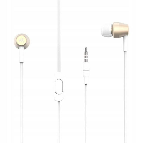 Słuchawki przewodowe douszne Jack 3,5 mm Motorola Pace 200 in-Ear Metal Rich HD czarne