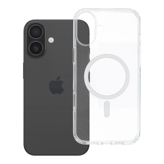 Etui na iPhone 16 AIR Clear Mag Cover Elite (Str / NIEŻÓŁKNĄCY / Camera Control Button) zgodne z MagSafe transparentne