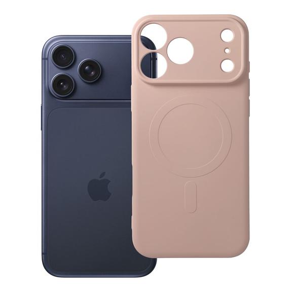 Etui na iPhone 17 Pro Max / 18 Pro Max Silicone Mag Cover zgodne z MagSafe (camera protection) różowe