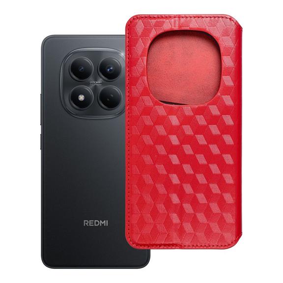Etui z klapką na Xiaomi Redmi NOTE 15 PRO 5G Cubic Book czerwone