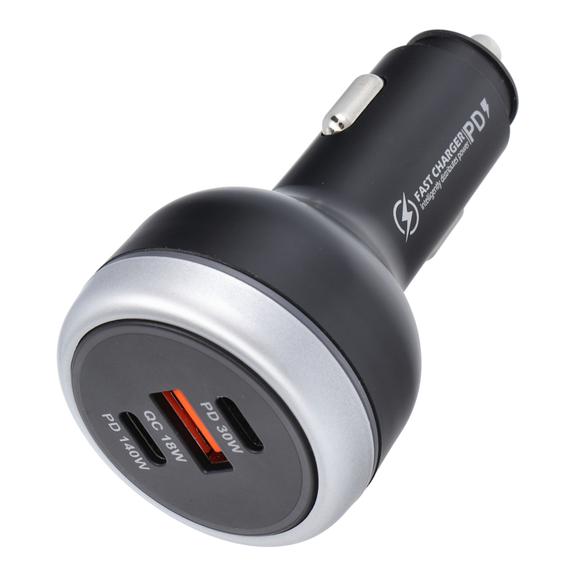 Ładowarka samochodowa USB A + 2 x Typ C PD QC3.0 3A 191W CC69-2C1A black