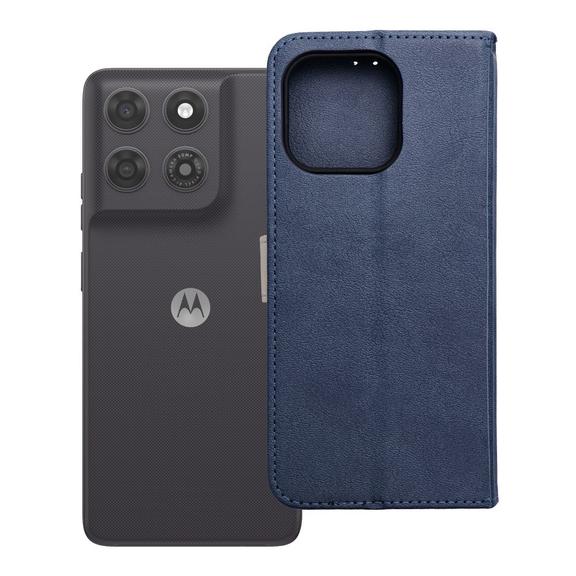 Etui z klapką na Motorola G37 POWER Split Book granatowo-kremowe