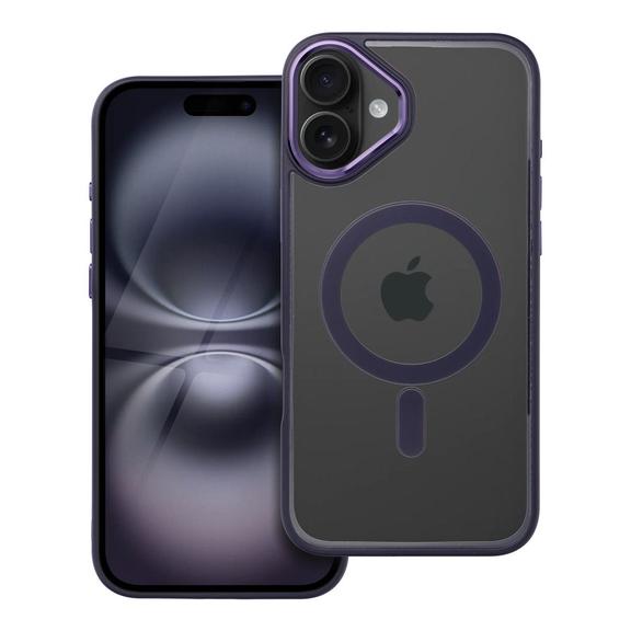 Futerał COLOR EDGE MAG COVER kompatybilny z MagSafe do IPHONE 16 Plus fioletowy