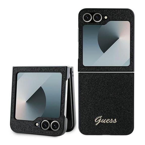 GUESS futerał do SAMSUNG Z Flip 6 GUHCZF6HGGSHK (HC PU 4G Glitter Script) czarny