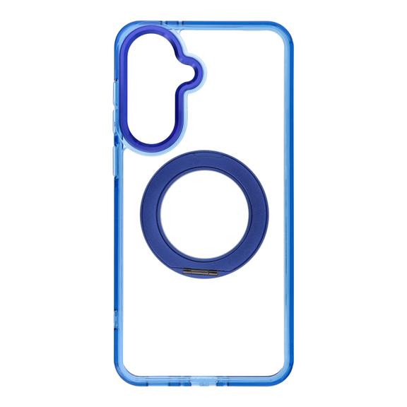 Etui na Samsung A37 Frame Circle Stand zgodne z MagSafe granatowe
