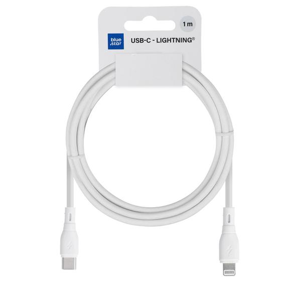 Kabel USB C do Lightning Blue Star 2,4A 27W ECO 1 m  PJ72-18-3 biały