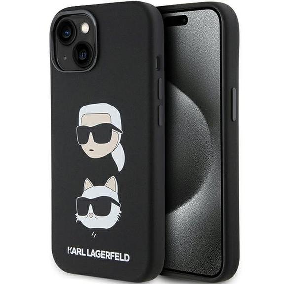 KARL LAGERFELD futerał do IPHONE 15 Plus KLHCP15MSDHKCNK (Silicone KC) czarny