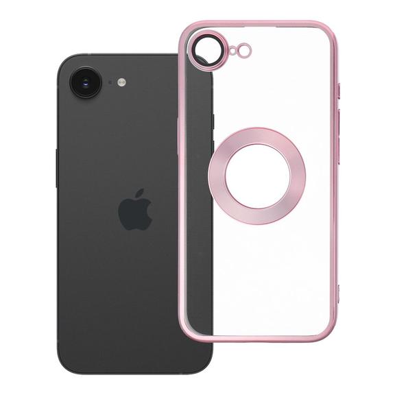 Futerał do iPhone 16e (SE 4 2025) / 17e Glam pudrowy róż