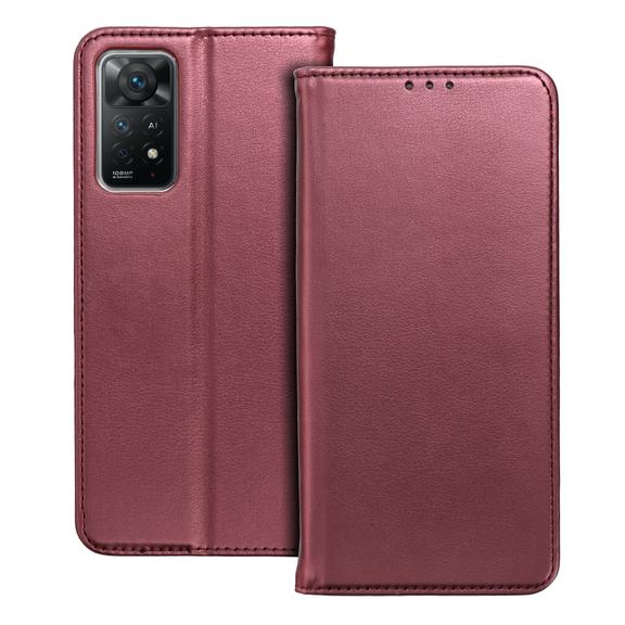 Etui z klapką na Xiaomi Redmi 17C Smart Magneto burgundowe