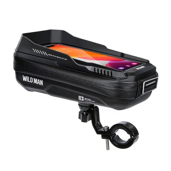 WILDMAN sakwa rowerowa na kierownicę na zamek 0,5L (4" - 7") XT3S czarna