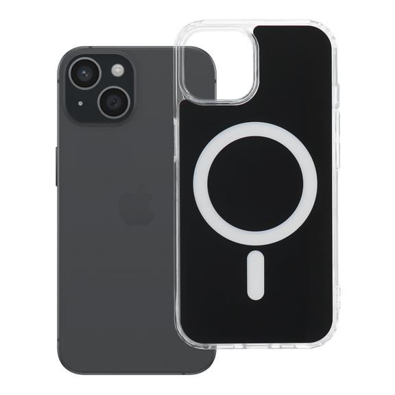 Etui na iPhone 15 Clear Fusion Mag Cover zgodne z MagSafe czarne