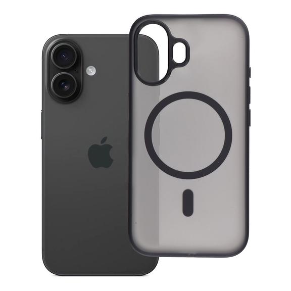 Futerał do iPhone 16 Flexline Mag Cover zgodny z MagSafe czarny