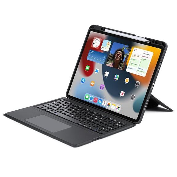 DUX DUCIS etui DK składane z klawiaturą bezprzewodową do iPad Air 13 (2024)/Pro 12.9 (2020/2021/2022) czarne