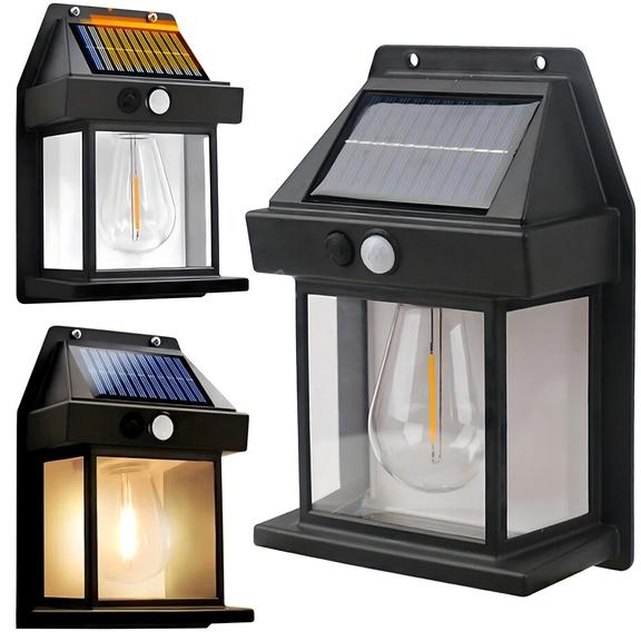 Lampa solarna LED do ogrodu elewacyjna RC-K-1536 czarna