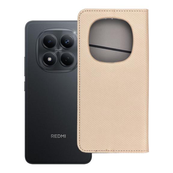 Etui z klapką na Xiaomi Redmi NOTE 15 5G Smart Case Book złoty