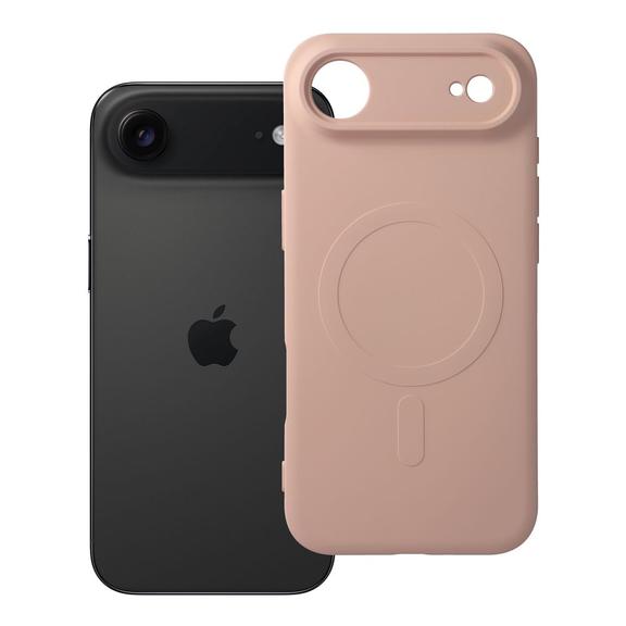 Futerał do iPhone 17 AIR Silicone Mag Cover zgodny z MagSafe różowy