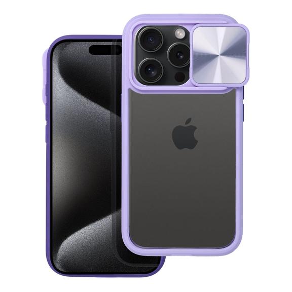 Futerał do iPhone 15 PLUS Slider fioletowy