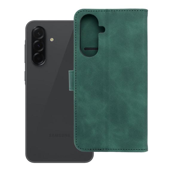 Etui z klapką na Samsung A36 5G Tender Book zielone