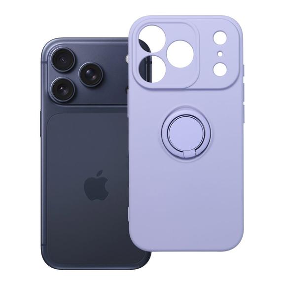 Futerał do iPhone 17 PRO Silicone Ring fioletowy