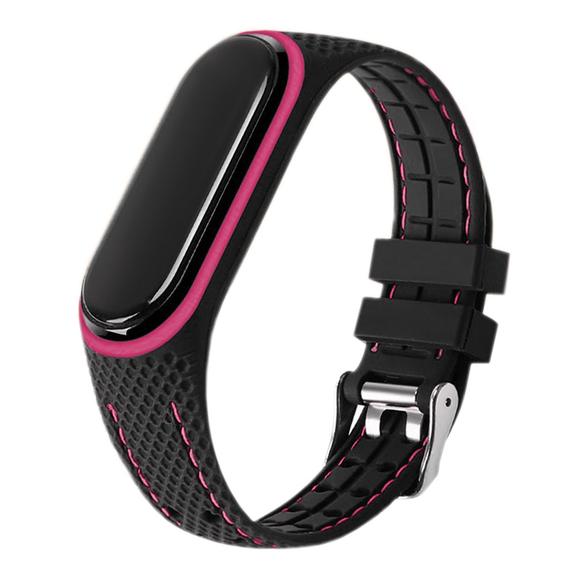 Pasek z elastomeru LIFESTYLE do XIAOMI Mi Band 7 czarny (06)