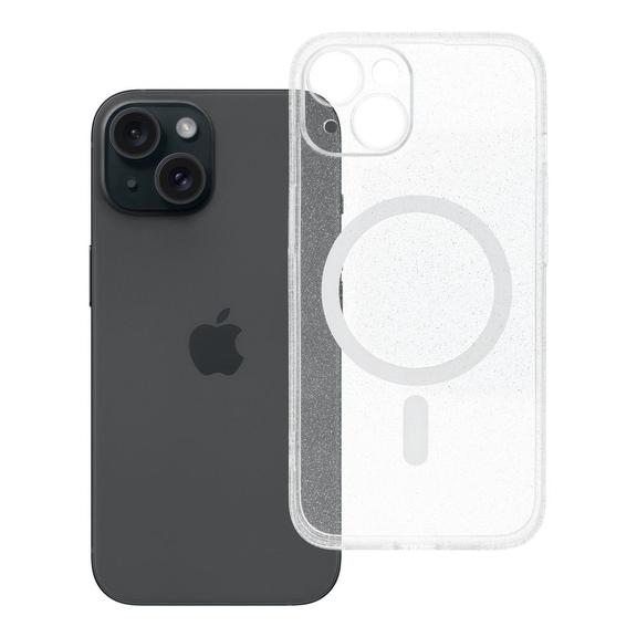 Etui na iPhone 14 Clear Mag Cover - Glitter (Str / Camera Protection) zgodne z MagSafe  transparentne glitter