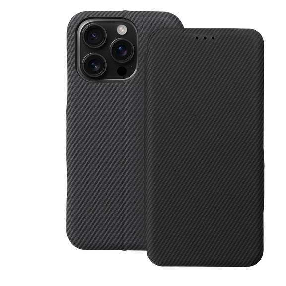 Etui z klapką na iPhone 16 PRO Folio Side Magnet szare