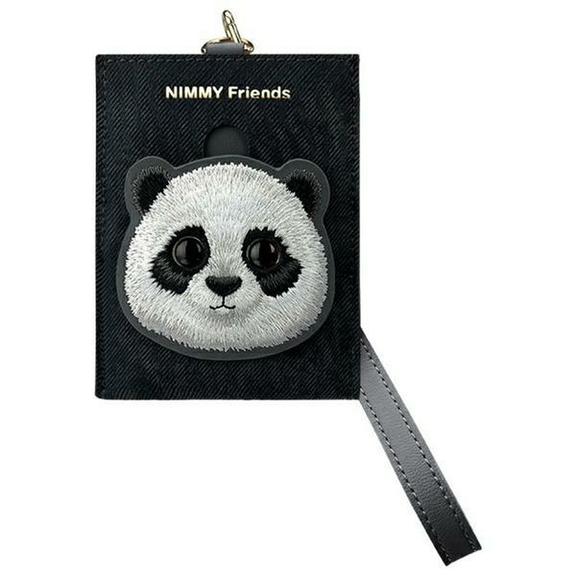 NIMMY portfel na karty BIG EYED PET 2.0 Panda czarny