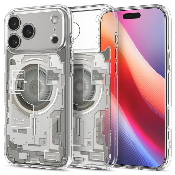 SPIGEN futerał ULTRA HYBRID MAG kompatybilny z MagSafe do IPHONE 17 Pro zero one natural titanium