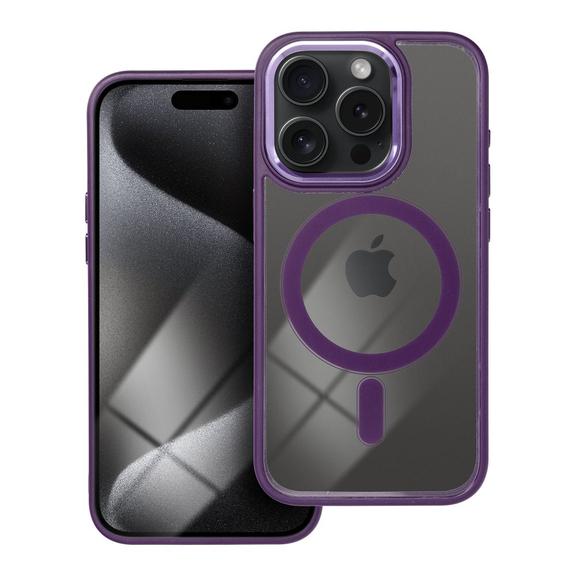 Futerał do iPhone 15 PRO Color Edge Mag Cover zgodny z MagSafe fioletowy