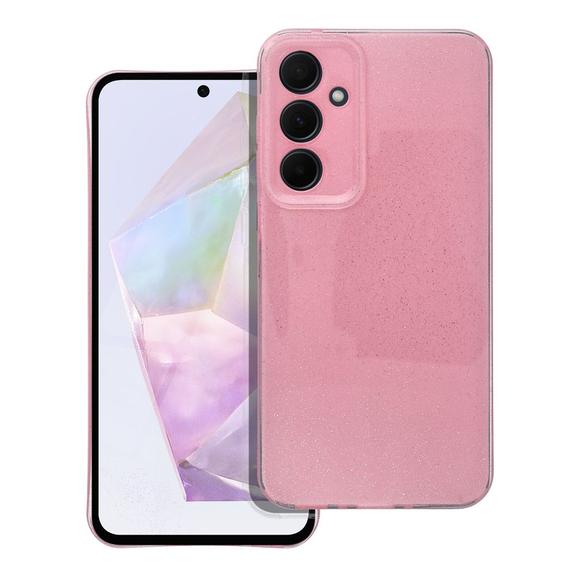 Etui na Samsung A35 5G Clear Case 2 mm Blink różowe