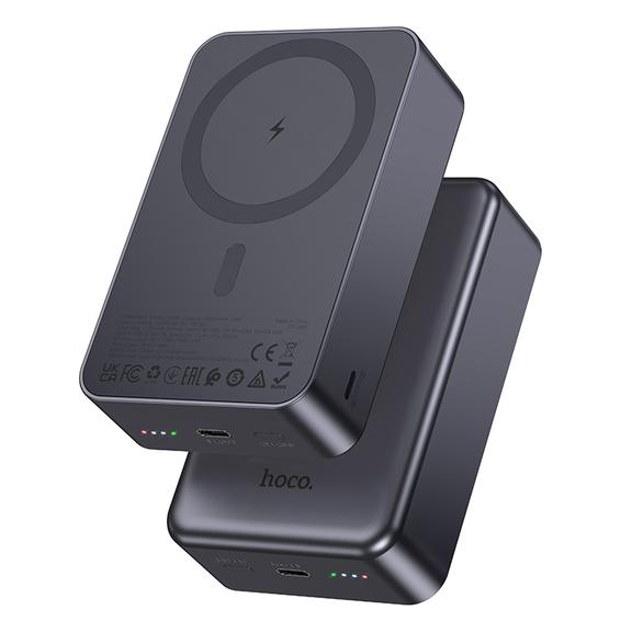 Powerbank zgodny z MagSafe 20000 mAh PD QC 2A 20W Hoco J160B szary