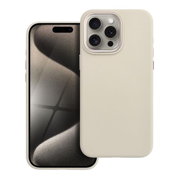 Etui na iPhone 15 PRO MAX Forcell F-Protect Frame Premium zgodne z MagSafe antique white 0INT