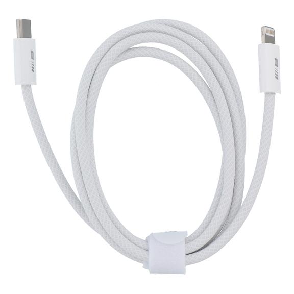 BLUEO kabel Typ C do Lightning QC4.0 60MB/S PD60W 1,2 m biały