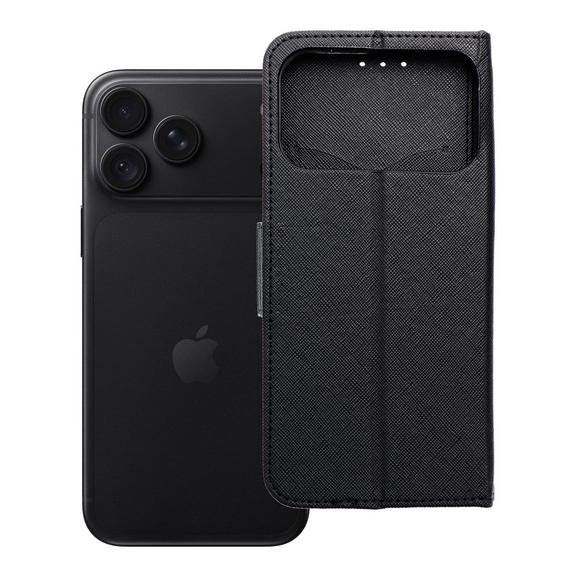 Etui z klapką na iPhone 17 PRO MAX / 18 PRO MAX Fancy Book czarne