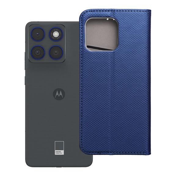 Etui z klapką na Motorola EDGE 70 Smart Case Book granatowe