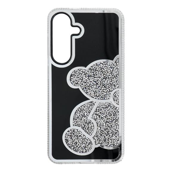 Etui na Samsung S25 FE / S26 FE Teddy Bear srebrne