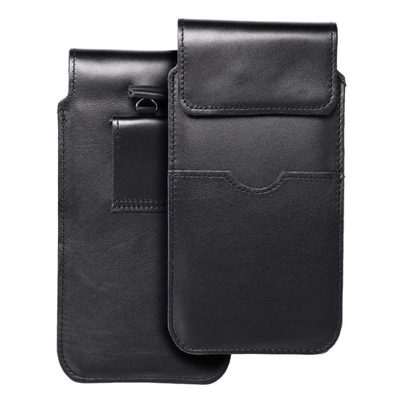 Etui wsuwane na telefon skórzane wsuwka z klapką Royal do Huawei Mate 20X rozmiar 3XL czarne