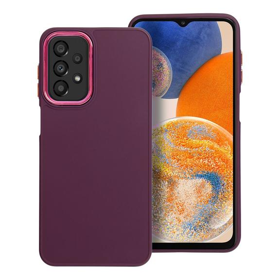 Etui na Samsung A23 5G Frame fioletowe