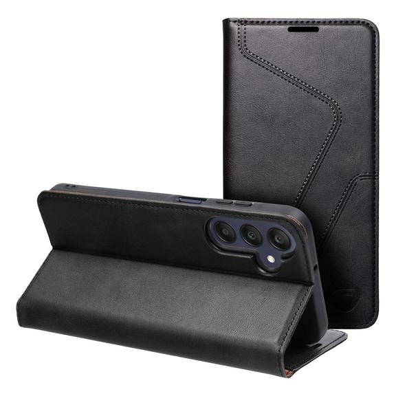Pokrowiec na Samsung A25 5G Forcell F-Protect RFID Blocker Book czarny