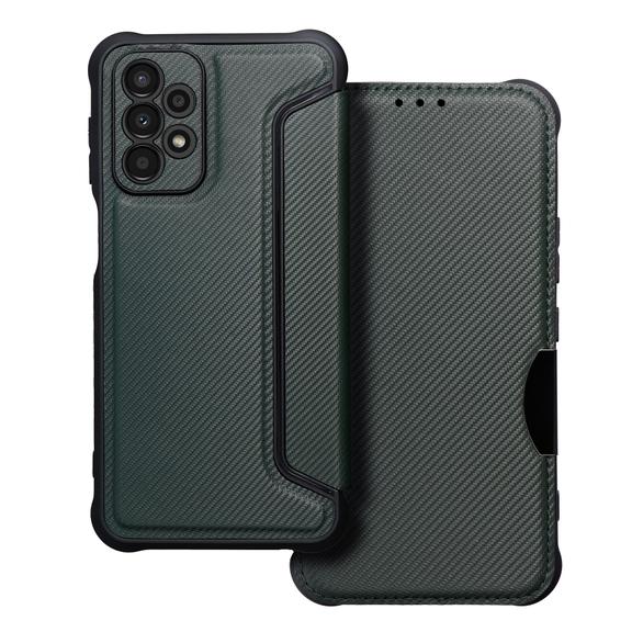 Etui z klapką na Samsung A23 5G Razor Book ciemnozielone