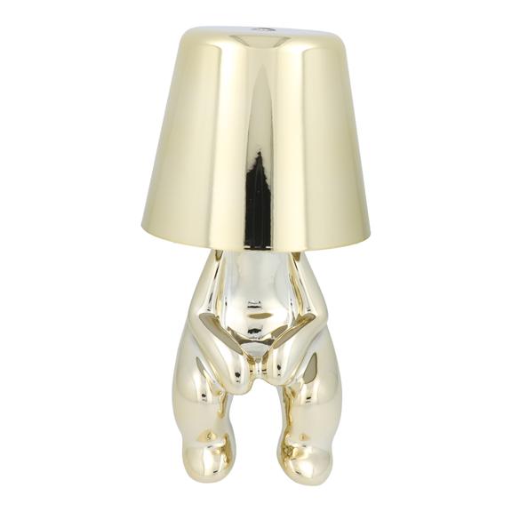 Lampka nocna GOLD MAN Art Deco siedzący (wzór 2) MLTL