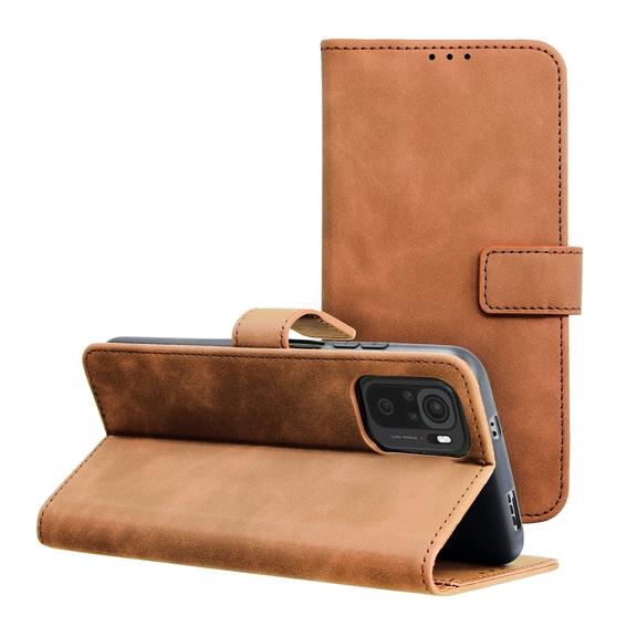 Etui z klapką na Xiaomi Redmi NOTE 11 PRO / 11 PRO 5G Tender Book brązowe