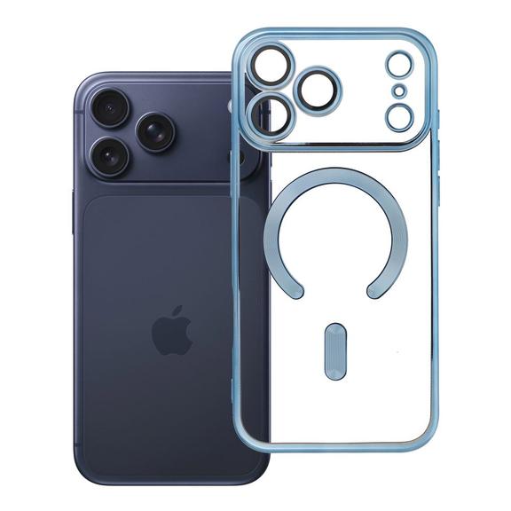 Etui na iPhone 17 Pro Max / 18 Pro Max (low camera edge) Electro Mag Cover zgodne z MagSafe niebieskie