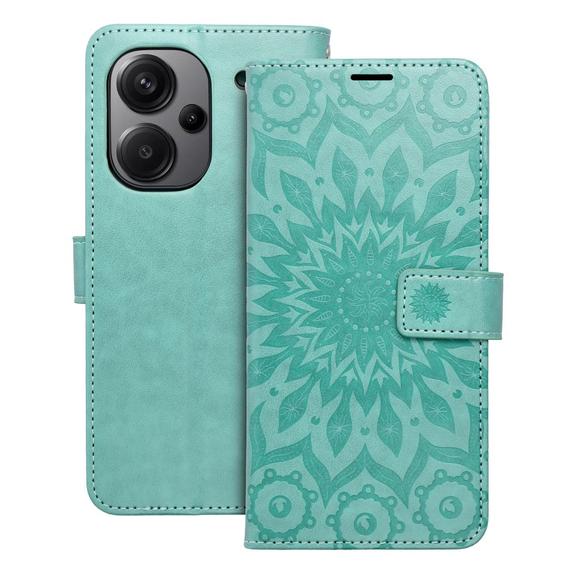 Etui z klapką na Xiaomi Redmi NOTE 13 PRO PLUS 5G Mezzo Book mandala zielone