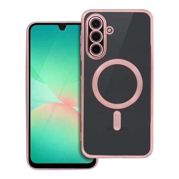 Futerał do Samsung A26 Electro Mag Cover zgodny z MagSafe złoty róż